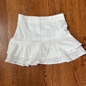 White Summer Mini Skirt